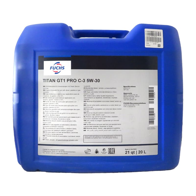 FUCHS TITAN GT1 PRO 2010 0W-20 Can 20L