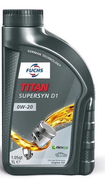 FUCHS TITAN SUPERSYN D1 0W-20 5L (Uit doos van 3) 