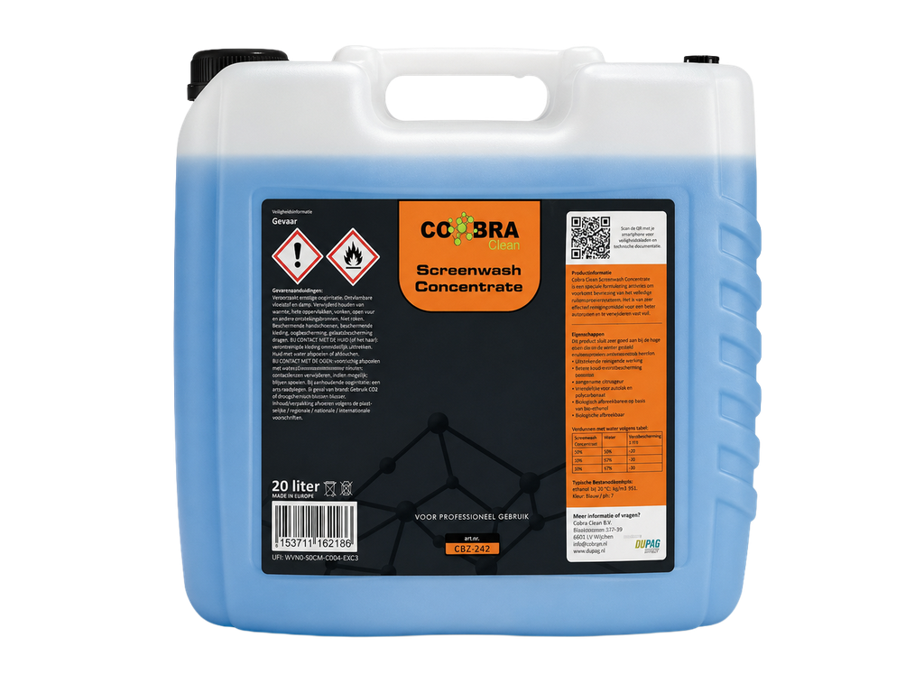 DUP100013 Cobra Clean Screenwash Concentrate 20L