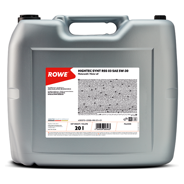 ROWE HIGHTEC SYNT RSS 03 SAE 5W-30 Can 20L