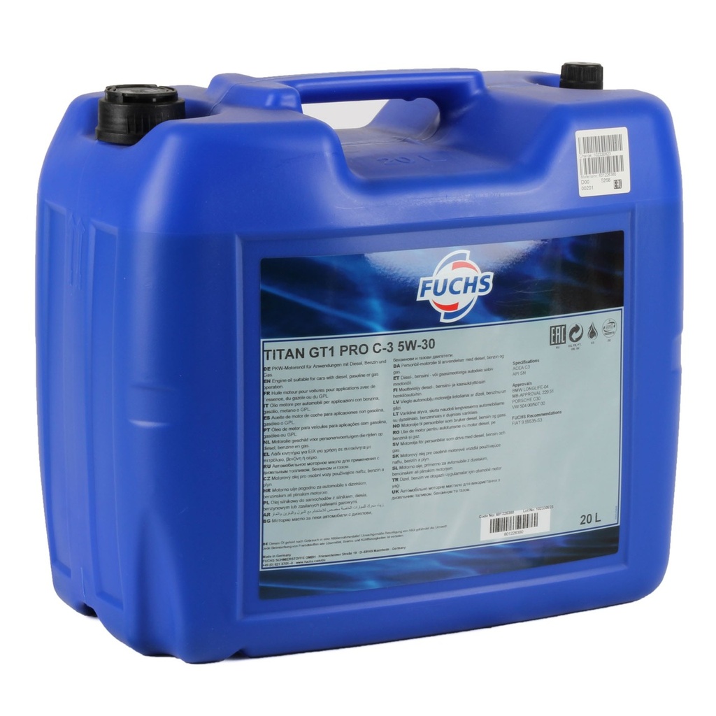 [602215864] FUCHS TITAN GT1 FLEX C3 0W-30 Can 20L 