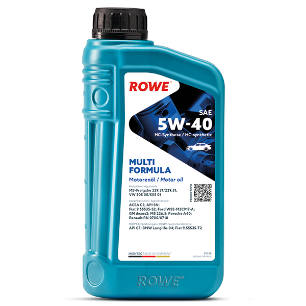 ROWE HIGHTEC MULTI FORMULA SAE 5W-40 1L (Uit doos van 12)