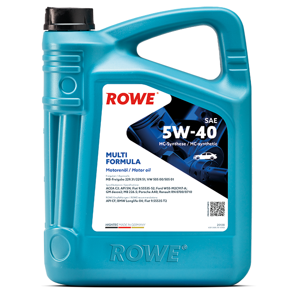 ROWE HIGHTEC MULTI FORMULA SAE 5W-40 5L (Uit doos van 4)