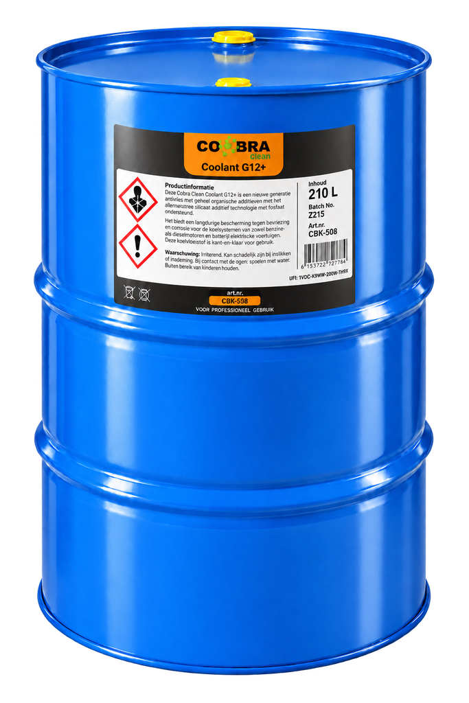 COBRA CLEAN COOLANT G12+ RED, 210L