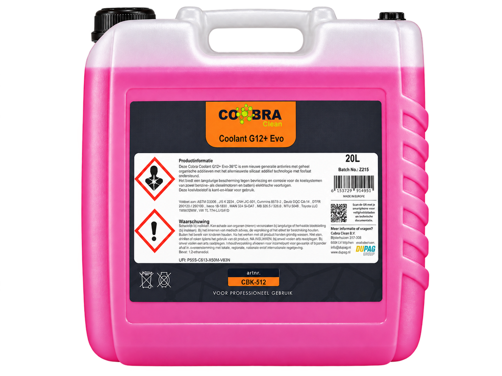 COBRA CLEAN COOLANT  G12 EVO+, 20L