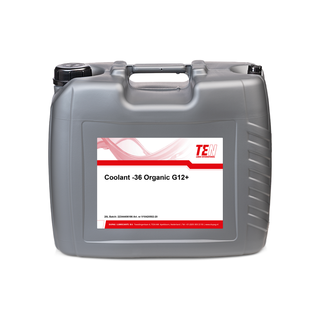 TEN LUBES COOLANT -36 ORGANIC Universal G12+ RED 60L