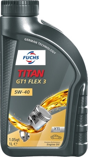 [601896965] FUCHS TITAN GT1 FLEX 3 5W-40 1L (Uit doos van 12) 