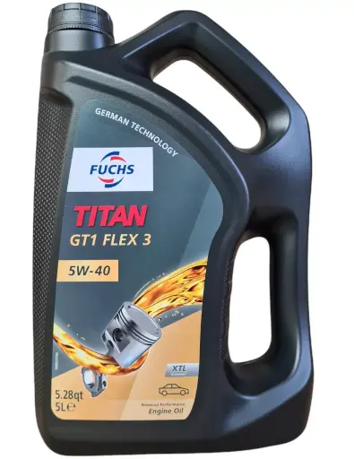 [602007278] FUCHS TITAN GT1 FLEX 3 5W-40 5L (Uit doos van 3) 