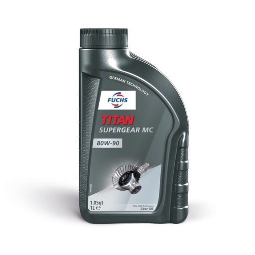 [602003171] FUCHS TITAN SUPERGEAR MC 80W-90 1L (Uit doos van 12) 