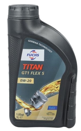 [602007742] FUCHS TITAN GT1 FLEX 5 0W-20 1L (Uit doos van 12) 