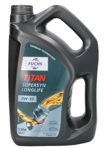 [602012616] FUCHS TITAN SUPERSYN LONGLIFE 0W-30 5L (Uit doos van 3) 