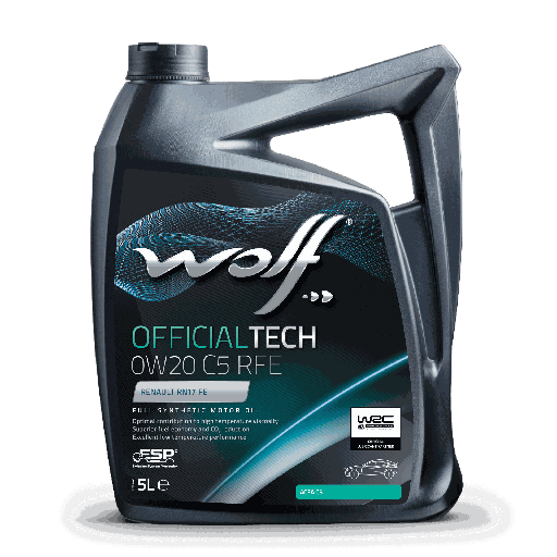 [1042489] WOLF OFFICIALTECH 0W20 C5 RFE 5L