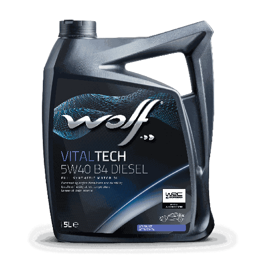 [1042635] WOLF VITALTECH 5W40 B4 DIESEL 5L